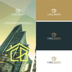 the logo for a real estate company, cabot brown is shown in this image