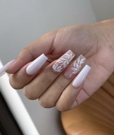 20  Stunning Nail Ideas For Every Bride | Le Chic Street Fall Wedding Nails, Holiday Acrylic Nails, Chic Nail Art, Bridal Nail Art, Latest Nail Trends, Wedding Nails For Bride, Wedding Nails Design, White Nail Designs, Nail Art Wedding