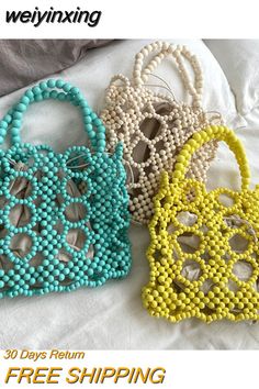 Small School Bags, Luxury Lady, Hand Beaded Bag, Summer Beach Bag, Wooden Purse, Beaded Shoes, Soft Leather Handbags, Bag Badges, Canvas Purse