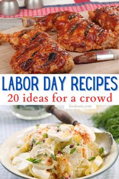 labor day recipes that are easy to make and delicious for the whole family, including chicken