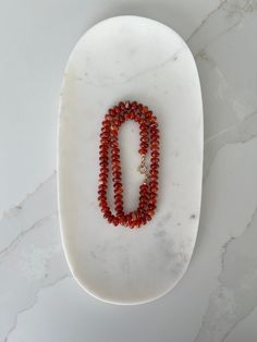 Dark Orange-red Agate Necklace, Beaded Gemstone Necklace, Knotted Gemstone Necklace, Hand Knotted Necklace - Etsy Red Agate Necklace, Hand Knotted Necklace, Knotted Necklace, Small Charms, Red Band, Dark Orange, Necklace Beaded, Banded Agate, Agate Necklace