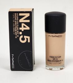 New Mac Foundation Studio Fix Fluid Foundation  SPF 15 N4.5 100% Authentic Brand New.  Please see pictures. Shipping is included to the lower 48 states. Mac Foundation, Studio Fix, New Mac, Too Faced Foundation, Spf 15, Beauty Makeup, Health And Beauty, Foundation, The 100