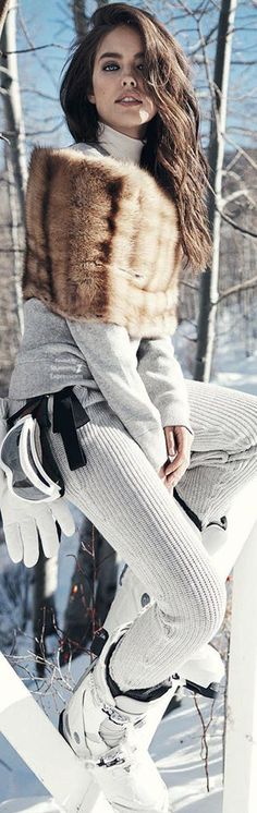 Ski Slope, Style Inspiration Winter, White Pants