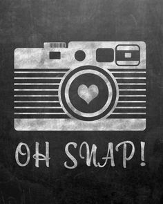 an old camera with the words oh snap on it