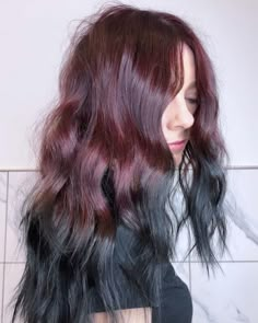 Haircut Aesthetic, Black Balayage, Hair Color Underneath, Pretty Hair Color, Hair Stylies, Alternative Hair, Head Hair, Dye My Hair