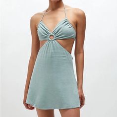 Nwt Pacsun X L.A. Hearts O-Ring Linen Halter Open Back Side Cut-Out Mini Dress Features: Front O-Ring, Cutout Sides, V-Neckline, Adjustable Ties At Neck And Back, Halter, Mini Length Size: Small Material: 70% Rayon, 30% Linen Nwt Pacsun X L.A. Hearts O-Ring Linen Halter Open Back Side Cut-Out Mini Dress Summer Halter Neck Dress With Cutout, Spring Beach Halter Dress With Cutout Details, Spring Beach Halter Dress With Cutout, Spring Cutout Halter Dress For The Beach, Summer Mini Dress With Cutout For The Beach, Summer Mini Dress With Cutout For Beach, Halter Neck Cutout Dress For Brunch, Summer Halter Dress With Cutout For Date Night, Spring Halter Dress With Cutout For Date Night