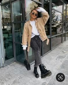 California Style Outfits Fall, Free People Fall Outfits 2023, Taupe Corduroy Jacket Outfit, Cute Rainy Date Outfits, Outfits For Venice Italy Fall, 57 Degree Weather Outfit Winter, Fall Outdoor Event Outfit, Comfort Casual Outfits, Utility Jackets For Women