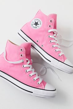 Preppy Converse, Converse For Women, Colored Converse, Comfortable Dress Shoes For Women, Stars Converse, Aesthetic Converse, Pink Chucks