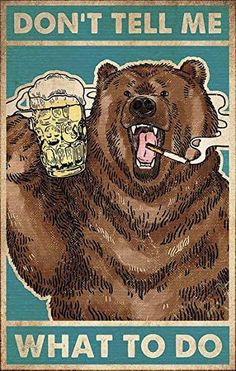 Vintage Camping Photos, Restaurant Coffee Bar, Bear Drink, Vintage Art Wall, Bar Vintage, Bar Poster, Beer Pub, Beer Poster, Decor Pictures