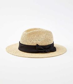 Tip your hat to perpetual Riviera chic with this polished, femme, and carefree straw fedora.,Imported:Imported,Fabrication:100% Paper Loft Bow Straw Fedora Hat Size Medium/Large Natural Women's by Loft Size Regular - M/L Natural Women's Hats, Fashion, Accessories, 100%, Paper Chic Fedora Straw Hat, Chic Fedora Panama Hat For Kentucky Derby, Chic Straw Fedora Panama Hat, Chic Fedora With Short Brim For Vacation, Chic Straw Fedora For Kentucky Derby, Chic Panama Fedora Hat For Vacation, Chic Straw Panama Hat With Short Brim, Chic Toquilla Straw Fedora For Day Out, Chic Short Brim Straw Fedora