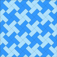 a blue and white checkered tile pattern