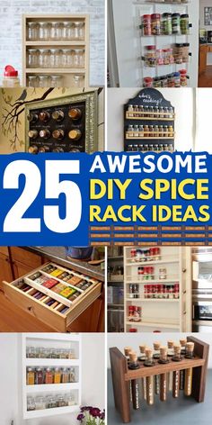 25 awesome diy spice rack ideas that are easy to make and great for storage