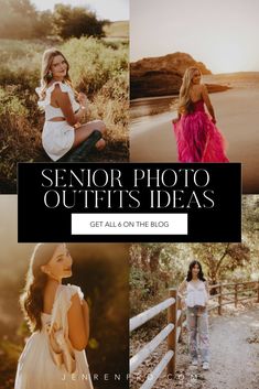 If you’re looking for senior photo outfits ideas, then you’re in luck. Check out these 6 tips on what to wear for your senior pictures to take the guesswork out of those senior pictures outfits! Senior Pictures Outfits, Creative Senior Pictures