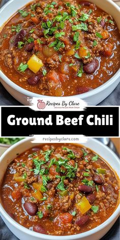 A robust chili made with tender ground beef, warming spices, and rich tomatoes—perfect for cozy nights or gatherings.

Ingredients:

2 lbs lean ground beef
14.5 oz crushed tomatoes
19 oz red kidney beans, drained
1 ½ cups beef broth
Thick, savory, and satisfying—customize with your favorite garnishes for a classic dish everyone will love! Ground Beef Chili Recipe, Chili With Beans, Beans And Vegetables, Fried Goat Cheese, Ground Beef Chili, Favorite Chili Recipe, Beef Chili Recipe, Bean Chili Recipe, Red Kidney Beans