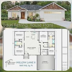 the floor plan for this house is very large and has three bedroom, two bathrooms