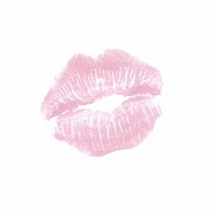 a pink lipstick smudge on a white background in the shape of a lipset