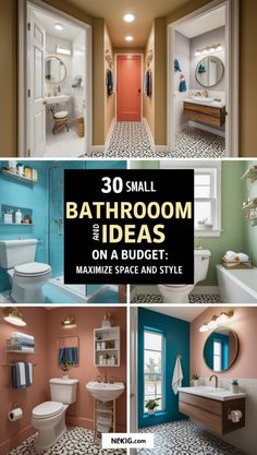 Transform your small bathroom into a stylish retreat with these 30 affordable ideas! Learn how to make the most of your space with budget-friendly storage solutions and chic decor tips. 🌟🛠️ #SmallBathroomIdeas #BudgetMakeover #HomeStyling #SpaceOptimization Ideas For Small Bathroom Remodel, Small Hallway Bathroom Ideas, Small Bath Remodel Ideas, Contemporary Guest Bathroom, Ideas For A Small Bathroom, Modern Small Bathroom Ideas, Small Bathroom Remodel Ideas, Small Bathroom Ideas Remodel, Small Bathroom Designs