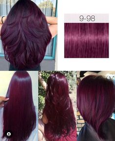 Halo Hair Color, Red Halo Hair, Merlot Hair Color, Pelo Color Vino, Black And Red Hair, Red Hair Outfits, Best Haircuts For Women