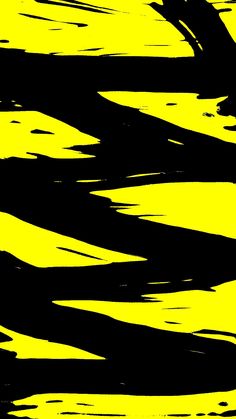 an abstract black and yellow background with wavy lines