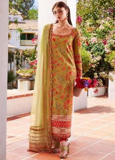 Hussain Rehar Eid Luxury Lawn Collection 2024 Pakistani Dresses Party, Hussain Rehar, Eid Festival, Wedding Dresses Indian, Pakistani Designer Clothes, Lawn Design, Front Lawn, Party Kleidung