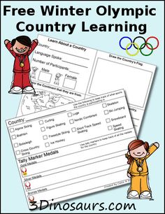 an activity book for children to learn how to use the olympic symbol in country learning