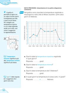 a page from the spanish language textbook showing an image of a line graph and graphs