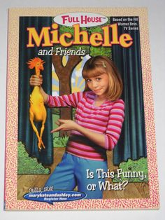 "The follow up series to the regular \"Michelle\" series of Full House books. For the Birds - First printing, never read, no spine or along the spine creasing, no writing or markings, small bump on a few middle pages in the lower right corner (minor) that doesn't affect reading or text. Glossy covers. A great, harder to find book! Michelle for President - First printing, never read, no spine or along the spine creasing, no writing or markings, light cover wear. Glossy covers. A great, harder to Full House Michelle, Michelle Tanner, 90s Tv Shows, Friends Tv Series, Friend Book, Olsen Twins, Abc Tv, House Book, Sleepover Party