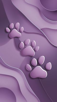 an abstract purple background with paw prints