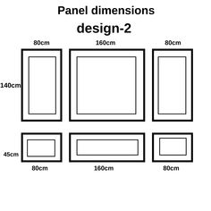 the size and width of an area for furniture to be placed on top of each other