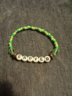 Grover friendship bracelet inspired by Percy Jackson and the Olympians Percy Jackson Friendship Bracelet, Pjo Bracelet Ideas, Percy Jackson Bracelet Ideas, Percy Jackson Bracelet, Percy Jackson Jewelry, Grover Percy Jackson, Percy Jackson Crafts, Pjo Series, Cast Gifts