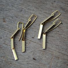 Long Silver Earrings, Metal Work, Ready Made, Jewelry Tutorials, Jewelry Ideas, Gold Vermeil, Jewelry Inspiration, Metal Working, Jewelry Earrings Dangle