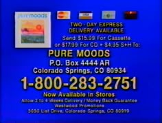 an advertisement on the back of a television screen for pure woods in colorado springs, colorado