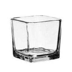 an empty glass on a white background