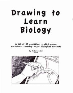 drawing to learn biology book with instructions on how to draw and use it for students