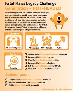 an orange and white poster with instructions on how to use the falafs legy challenge