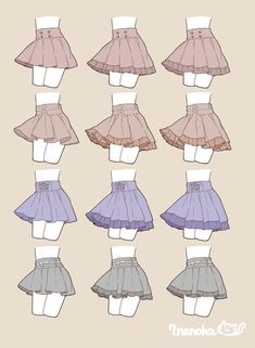 the instructions for how to make a skirt