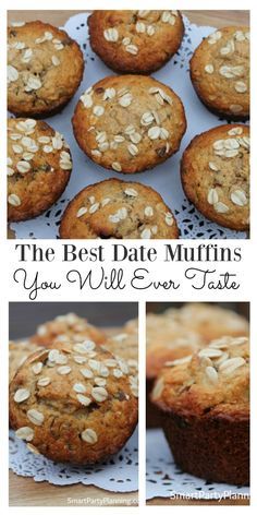 the best date muffins you will ever taste are made with oats and raisins