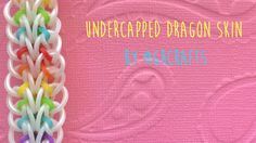 a rainbow colored dragon skin bracelet with the words undercapped dragon skin on it