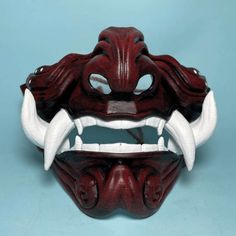 Carefully sculpted to resemble an Oni a fearsome demon mask originating from Japanese folklore our Japanese Samurai Oni Mask is ideal for cosplay enthusiasts, venturing into the mysterious world of samurai. Details: We have padded the inside of the mask for your facial comfort. The mask can stay on your face for a long time in the activity you use. It does not cause pain on your face and you can breathe comfortably. It is very robust in your activities with its high filling and extra layer thick Red Fantasy Style Masks And Prosthetics For Events, Red Fantasy Masks And Prosthetics For Events, Red Fantasy Style Masks And Prosthetics For Fantasy Events, Red Fantasy Masks And Prosthetics For Fantasy Events, Red Fantasy Halloween Masks, Warrior Masks And Prosthetics For Halloween, Traditional Red Masks And Prosthetics For Costume, Traditional Red Masks And Prosthetics For Costume Party, Traditional Red Costume Masks And Prosthetics