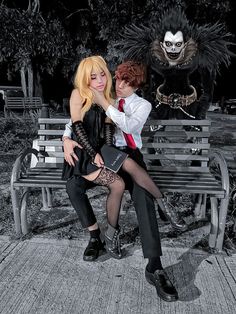 #misa&kira #misamisa #deathnote #anime #cosplay Alt Couple Costumes, Goth Halloween Costume, Cosplay Couple, Goth Costume, Couples Cosplay, Couple Cosplay