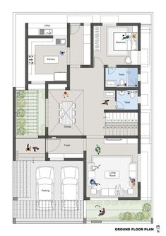 the floor plan for a house with two floors and one bedroom on the first level