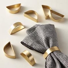 PRICES MAY VARY. 🌟【STURDY MATERIAL & HANDICRAFT】-- Made from stainless iron and polished to a gold finish. The semicircle of brushed gold hugs table textiles with simple elegance. Stainless steel napkin rings bring a level of polish that feels effortless. Adorn your dinner table with our gold napkin ring, a WONLEX exclusive. Each set contains 4 delicate napkin rings. 🌟【SPARKLY DECORS TO DINNER TABLES】-- Our gold napkin ring has the modernist style of a set of the semicircle and looks fantastic Modern Napkin Rings, Napkin Holder Rings, Gingham Napkins, Gold Napkin Rings, Napkin Rings Diy, White Linen Napkins, Gold Napkins, Pink Napkins, Diy Napkins