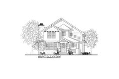 this is the front elevation of these house plans