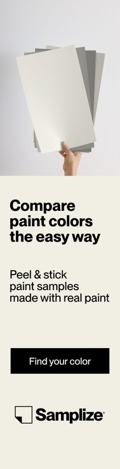 an advertisement for the same paint color as it appears in this ad, which is being used