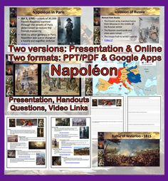 An in-depth lesson on the life and impact of Napoleon Bonaparte for high school history teachers. PowerPoint, PDF, and Google Docs formats included. First French Empire, Italian Campaign, Battle Of Waterloo, Napoleon Bonaparte, News Apps