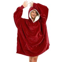 Burgundy Blanket Sweatshirt, Big Hoodies, Sweatshirt Blanket, Oversized Blanket, The Comfy, Oversized Flannel, Blanket Hoodie, Hoodie Blanket, Sofa Blanket