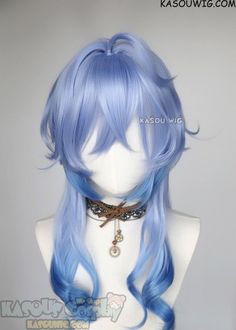 Anime Hair Concept, Front Hair Reference, Jelly Fish Haircut Long Hair, Anime Tail Reference, How To Draw Front Hair, Genshin Hair Ideas, Anime Jellyfish Hair, Anime Wig Hairstyles, Shark Hairstyle