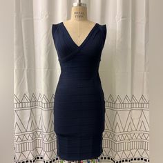 Bandage Dress. Navy Blue. Bandage Dress Herve Leger, Dress Navy Blue, Herve Leger, Bandage Dress, Colorful Dresses, Color Blue, Navy Blue, Womens Sizes, Mini Dress