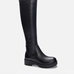 New And Never Worn Black Knee High Boots With A Slight Heel. Size 8. Tall Black Boots With Round Toe, Casual Wide Calf Knee-high Boots, Casual Tall Black Boots, Black Low Heel Knee-high Boots, Black Knee-high Boots With Low Heel Medium Width, Black Wide Calf Knee-high Boots With Low Heel, Black Knee-high Boots With Low Heel, Black Medium Width Knee-high Boots With Low Heel, Black Low Heel Knee-high Boots For Winter