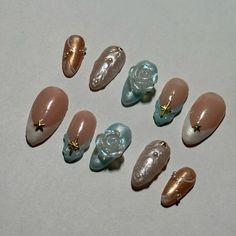 Gel Press, Press Ons, Almond Nails, Press On Nails, Instagram Profile, Nail Designs, Nail Polish, Nail Art